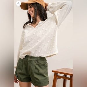 New Blu Pepper Dot Sweater Size Medium